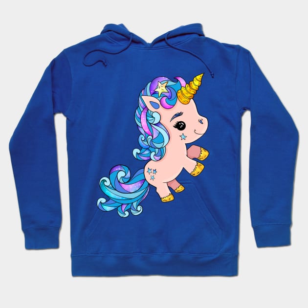 Cute Unicorn Hoodie by KimLeex